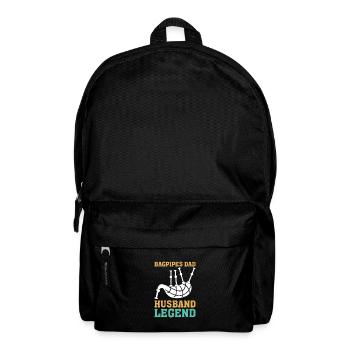 Bagpipes Father Bagpipe Musician Papa - Backpack - black - Front