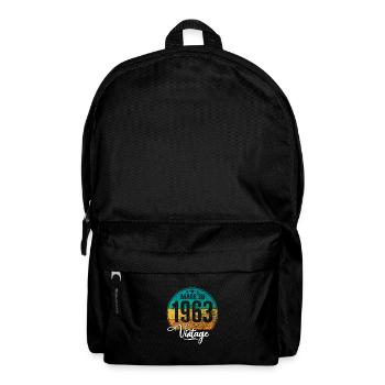 Vintage Made in 1963 Geburtsjahr 1963 Geburtstag - Rucksack - Schwarz - Vorne
