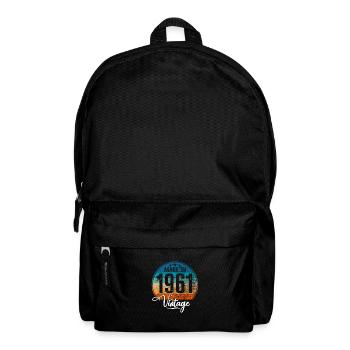 Millésime fabriqué en 1961 Année de naissance 1961 Anniversaire - Sac à dos - noir - Devant