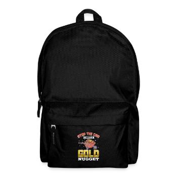 Goldgräber Goldbergbau Goldwaschen Goldmine - Rucksack - Schwarz - Vorne