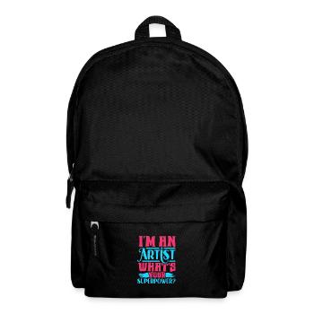 Künstler Malerei Maler Kunstfarbe Kunstlehrer - Rucksack - Schwarz - Vorne