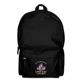 Cristaux et pierres de guérison par les cristaux - Sac à dos - noir - Devant