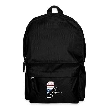 Citation Ukrainienne Broderie Coeur Amour Flèche Paire - Sac à dos - noir - Devant