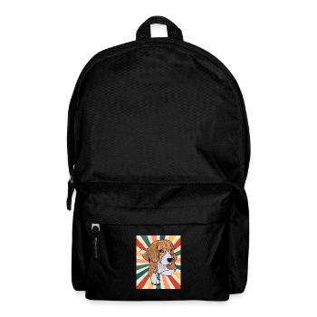 Mignon Beagle Dog Breed 80s 90s Retro Style Vintage - Sac à dos - noir - Devant