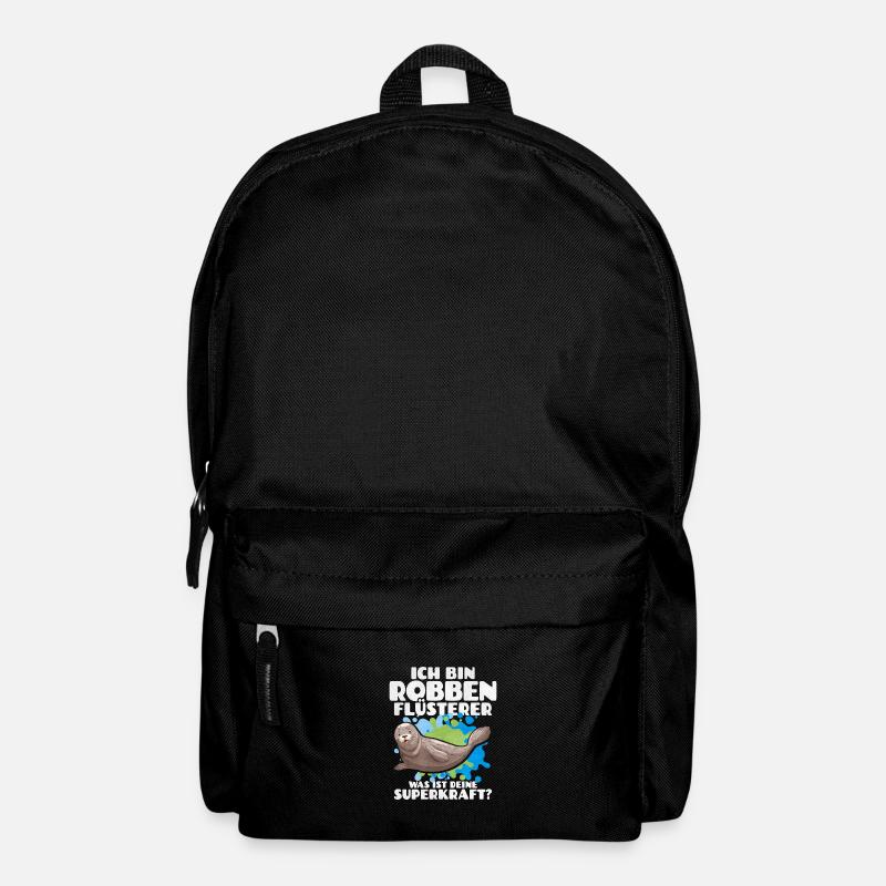 Ich Bin Robben Flüsterer Was Ist Deine Superkraft - Rucksack - Schwarz