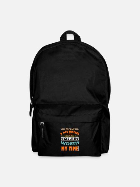 I became a dog trainer because your dog's life - Backpack - black