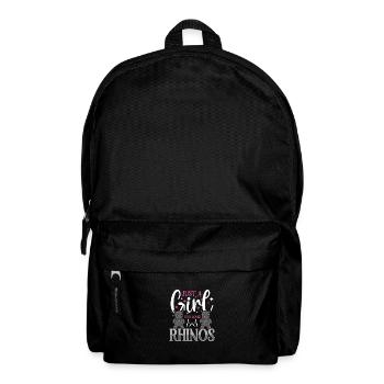 Rhino Rhino Safari Zoo Wilderness Wildlife - Backpack - black - Front