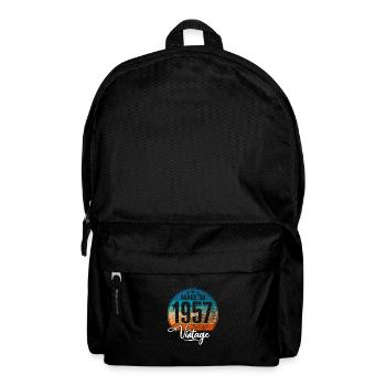 Millésime Fabriqué en 1957 Année de naissance 1957 Anniversaire - Sac à dos - noir - Devant