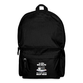 Positiv getestet für Müder Pinguin - Rucksack - Schwarz - Vorne