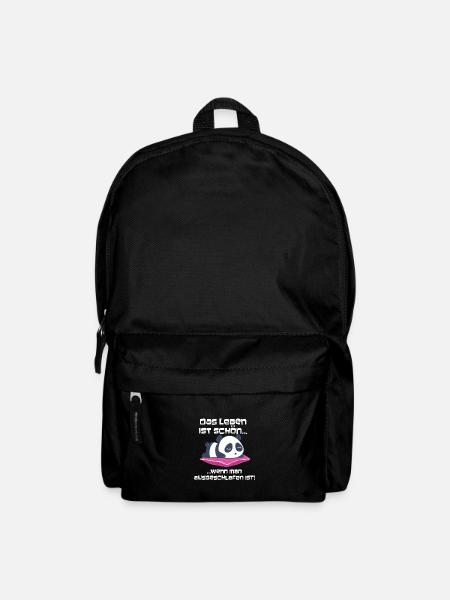 Das Leben ist schön, wenn du schläfst Katze - Rucksack - Schwarz