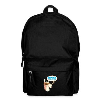 Alpacas Fluffy Lama animal - Alpaca whisperer - Backpack - black - Front