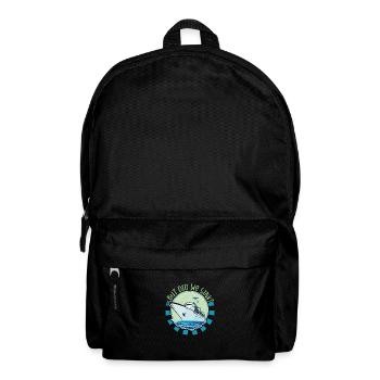 Boating Dad Boat Captain Pontoon Sailor Cruising - Backpack - black - Front