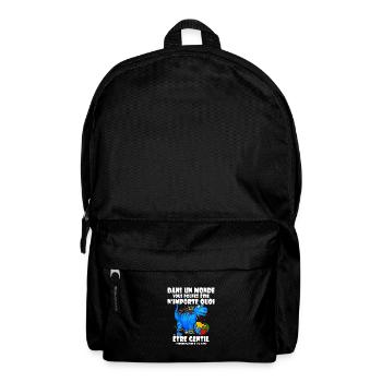 Autismus Autism Geschenk - Rucksack - Schwarz - Vorne