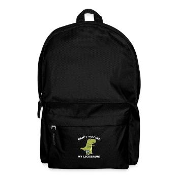 Ein Bein Witz Humor Geschenk - Rucksack - Schwarz - Vorne