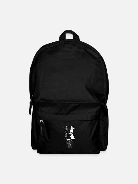 Skelett Geist Tod - Rucksack - Schwarz