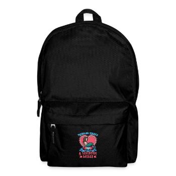 Mermaid Valentine's Day Mermaid Love Ocean - Backpack - black - Front