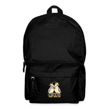 Valentine's Day Turtledoves Bird Motif Romantic - Backpack - black - Front