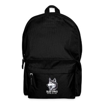 Chien de traîneau Huskie Alaska Sports d’hiver - Sac à dos - noir - Devant