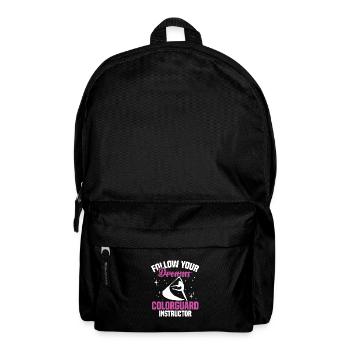 Winter Guard Instructor Colorguard Captain Gift - Backpack - black - Front