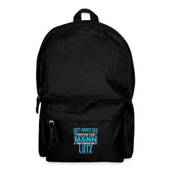 Lutz Name Design - Rucksack - Schwarz - Vorne