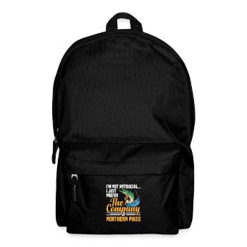 Northern Pike Fisherman Pike Fishing Rod Pike Fish - Backpack - black - Front