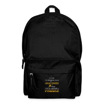 Echte Opas spielen Pickleball Lustiger Seniorenspieler - Rucksack - Schwarz - Vorne
