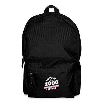 Unique seit 2000 Edition Geburtstag Vintage 2000 - Rucksack - Schwarz - Vorne