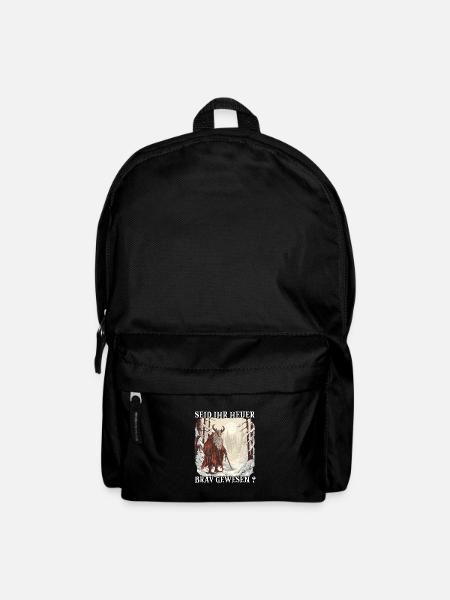 The Krampus Comes | Kramperl | Krampus Costume - Backpack - black