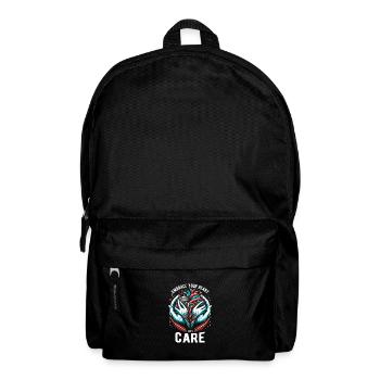 Healthy Heartbeat February Heart Awareness - Backpack - black - Front