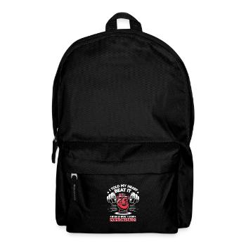 Healthy Heartbeat February Heart Awareness - Backpack - black - Front