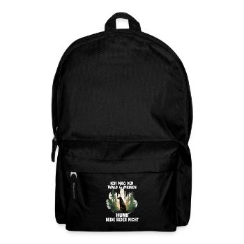 Hunde Sprüche Hundehalter Geschenk Gassi Geschenk - Rucksack - Schwarz - Vorne