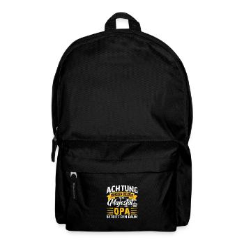Majesty Grandpa Birthday Grandfather - Backpack - black - Front