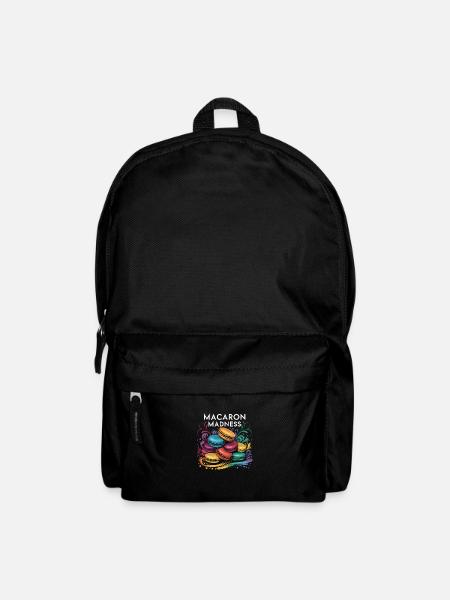 Macaron lovers French macarons - Backpack - black