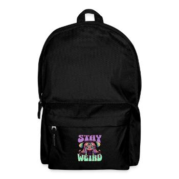 STAY WEIRD Cute and Creepy There Eyed Witch - Backpack - black - Front
