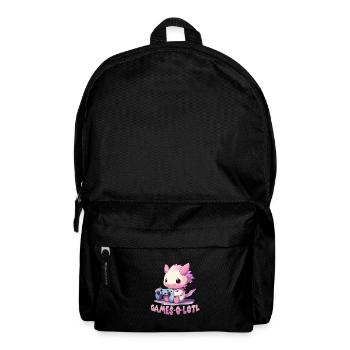 Axolotln T | Kawaii Stuff | Anime Axolotl Gamer - Rucksack - Schwarz - Vorne