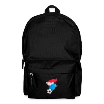 Luxembourg Football Flag - Backpack - black - Front