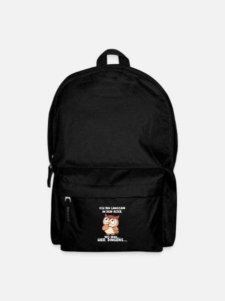 Ich Bin Langsam In Dem Alter - Rucksack - Schwarz