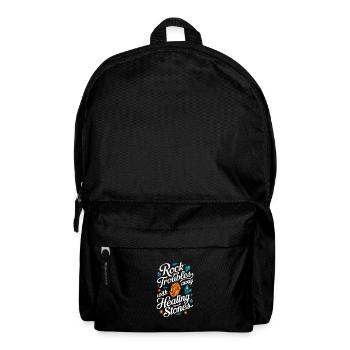 Cristaux et pierres de lithothérapie Crytal - Sac à dos - noir - Devant