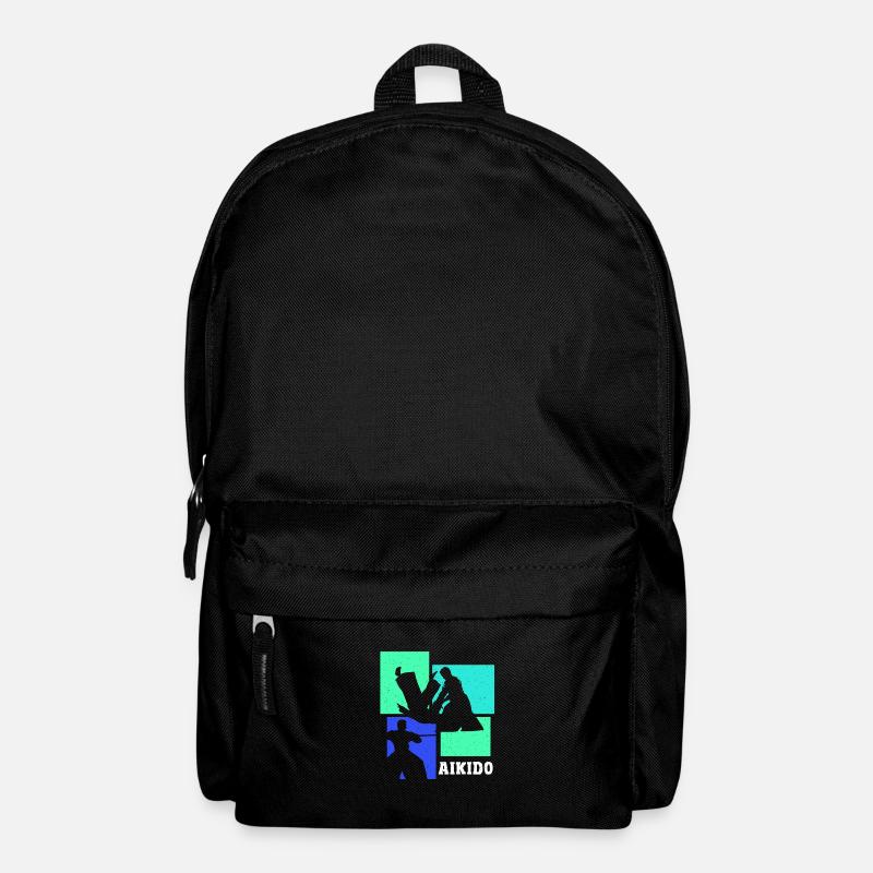 Aikido Kampfsport Geschenk - Rucksack - Schwarz