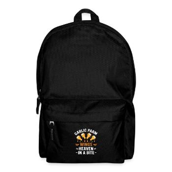 Chicken Wings Wing Hot Cooked Chicken Fast Food - Backpack - black - Front