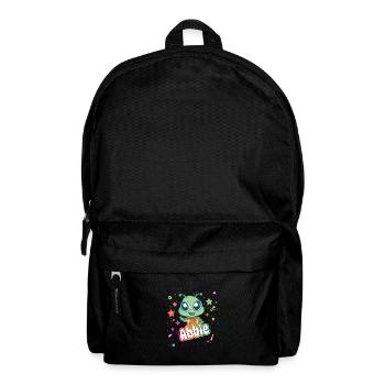 ABBIE - Beautiful Girl Name with Cute Alien - Backpack - black - Front