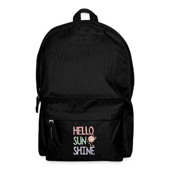Hello Sunshine Floral Pastel - Backpack - black - Front