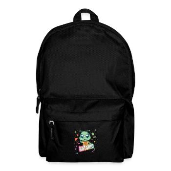 ANTONIO - Beautiful boy name with cute alien - Backpack - black - Front