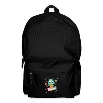 TRISTIAN - Beautiful boy name with cute alien - Backpack - black - Front