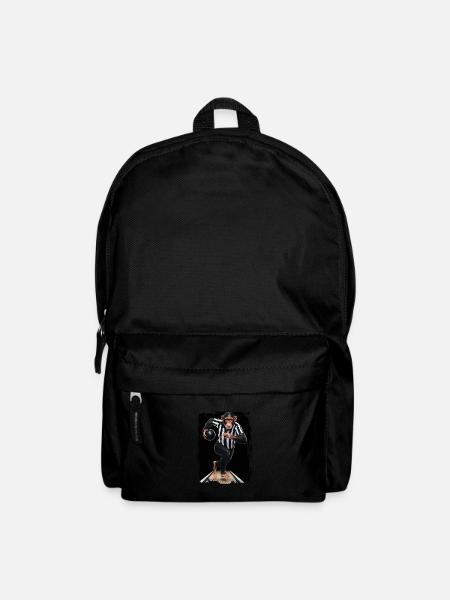 Schimpanse spielt Bowling Geschenk - Rucksack - Schwarz