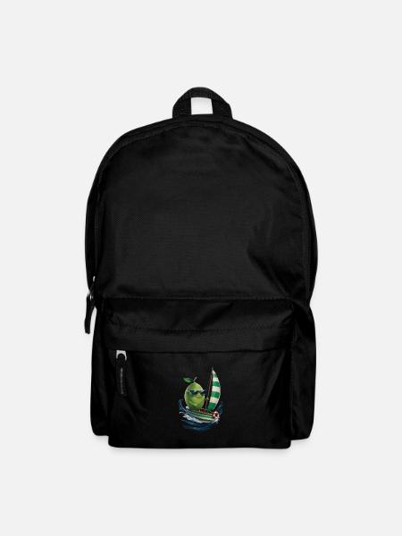 Frucht Limette Bootfahren Geschenk - Rucksack - Schwarz