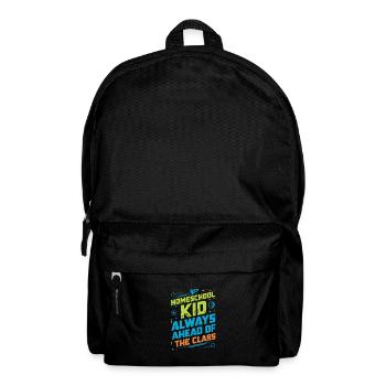 Homeschool Mom Dad Family Life Community Journey - Backpack - black - Front