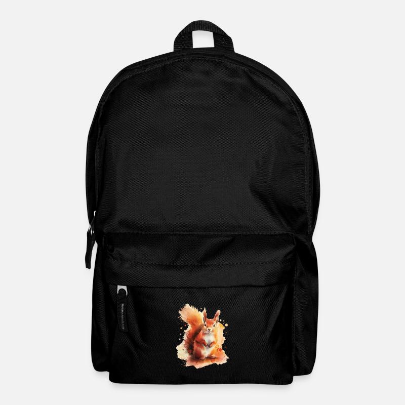 Eichhörnchen - Rucksack - Schwarz