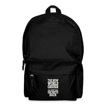 Conspiration mondiale du Nouvel Ordre Mondial - Sac à dos - noir - Devant