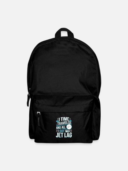Zeitreise-sci-fi-enthusiast Und Zeitmaschine - Rucksack - Schwarz